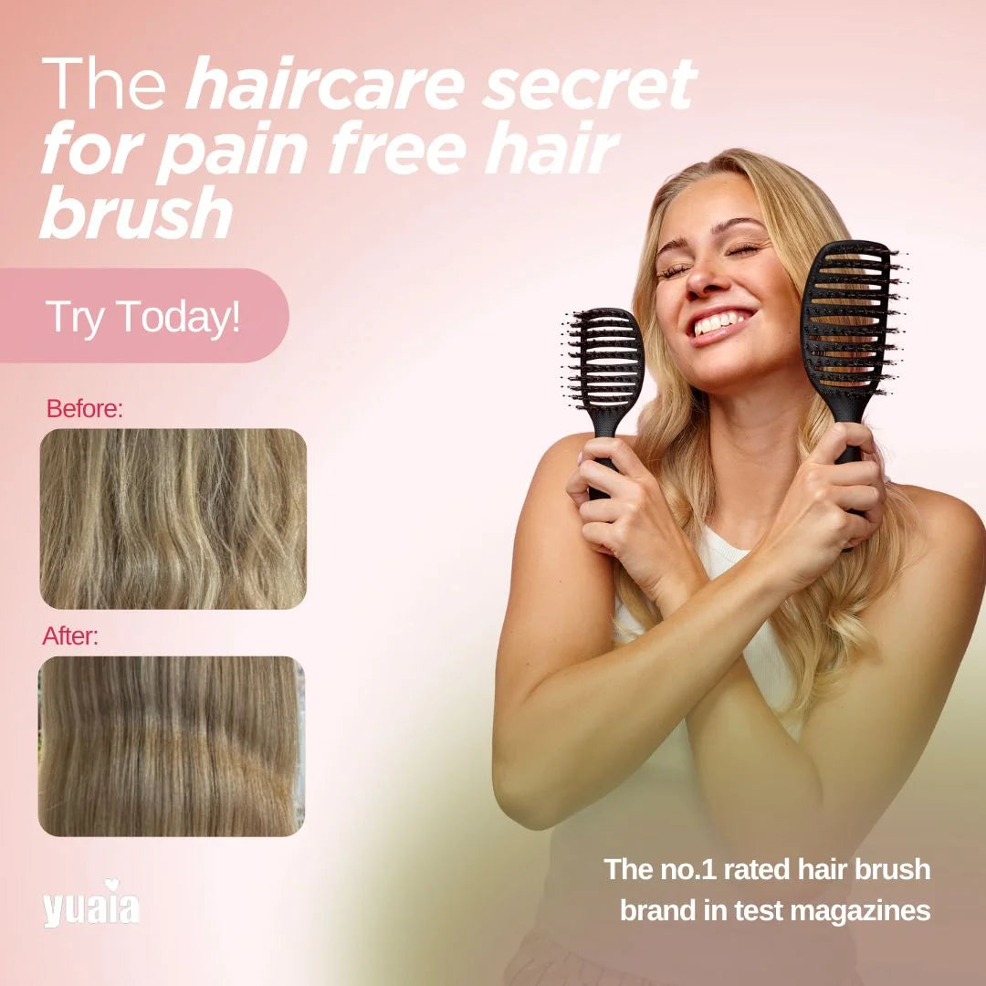 Curvy Brush – Brosse à cheveux en poils de sanglier