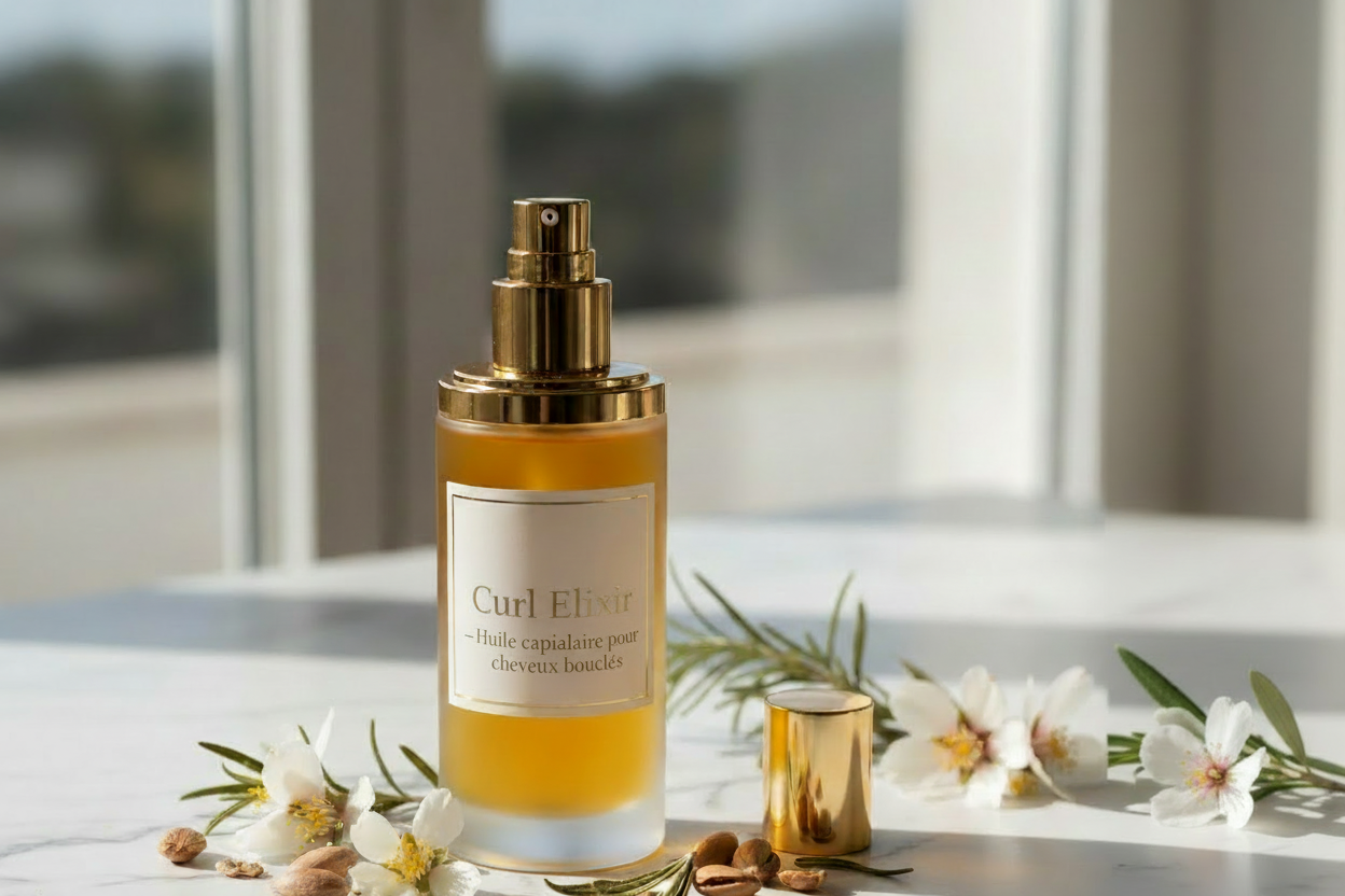 Curl Elixir – Huile capillaire pour cheveux bouclés